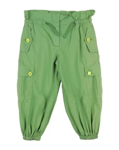 Dolce & Gabbana Babies'  Toddler Girl Pants Green Size 4 Cotton, Elastane