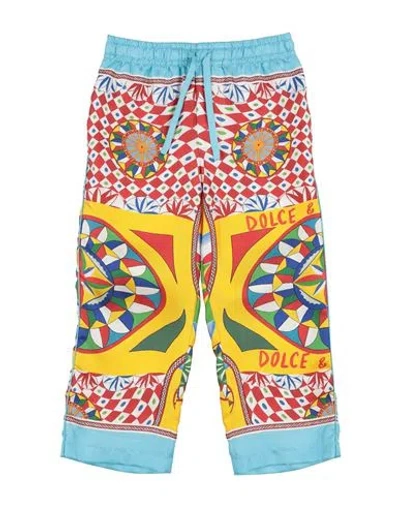 Dolce & Gabbana Babies'  Toddler Girl Pants Light Blue Size 4 Silk In Multi