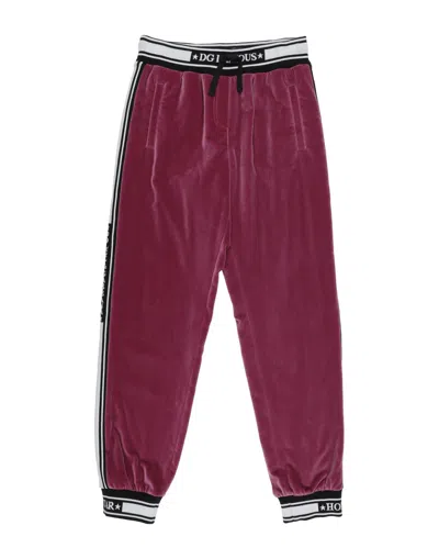 Dolce & Gabbana Babies'  Toddler Girl Pants Mauve Size 5 Cotton, Elastane In Purple