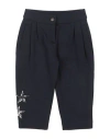 Dolce & Gabbana Toddler Girl Pants Midnight Blue Size 5 Cotton, Polyester, Viscose