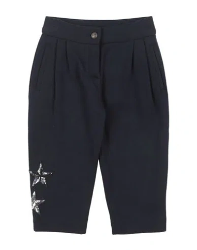 Dolce & Gabbana Babies'  Toddler Girl Pants Midnight Blue Size 5 Cotton, Polyester, Viscose