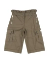 Dolce & Gabbana Toddler Girl Pants Military Green Size 4 Cotton, Elastane, Polyester, Zamak In Green