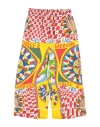 Dolce & Gabbana Toddler Girl Pants Red Size 4 Silk In Multi