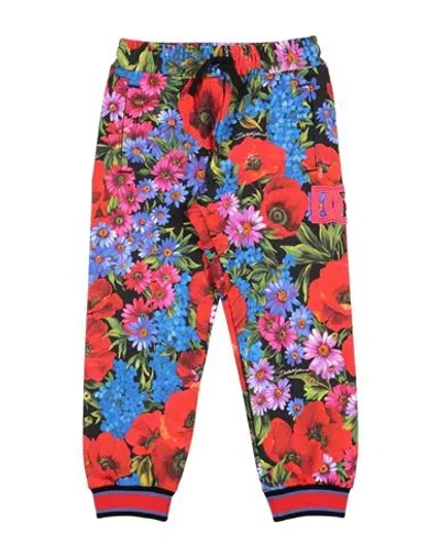 Dolce & Gabbana Babies'  Toddler Girl Pants Red Size 6 Cotton, Polyester, Viloft, Elastane