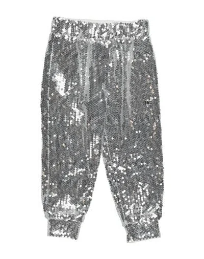 Dolce & Gabbana Babies'  Toddler Girl Pants Silver Size 3 Polyester In Metallic