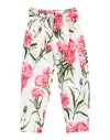 DOLCE & GABBANA DOLCE & GABBANA TODDLER GIRL PANTS WHITE SIZE 7 COTTON