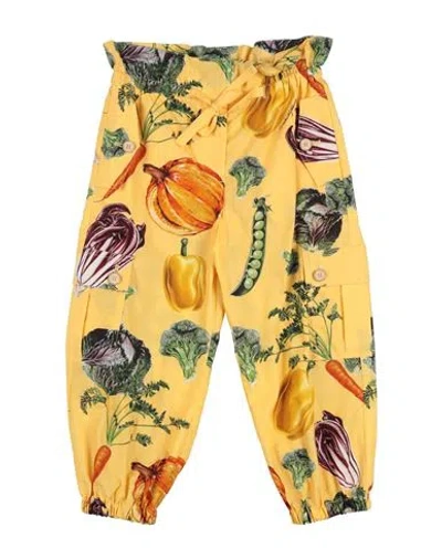 Dolce & Gabbana Babies'  Toddler Girl Pants Yellow Size 4 Cotton