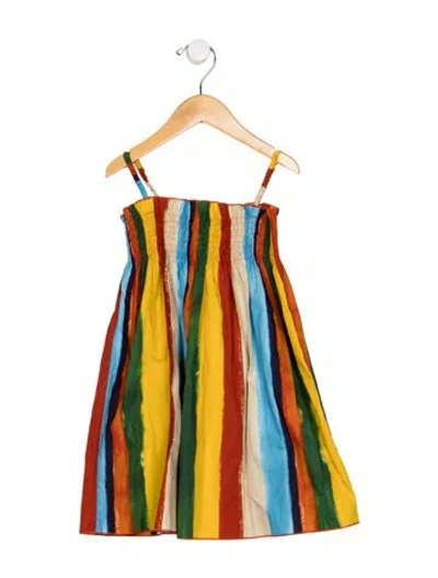 Pre-owned Dolce & Gabbana Babies' Toddler Girl's Pattern Sleeveless Dress In Red