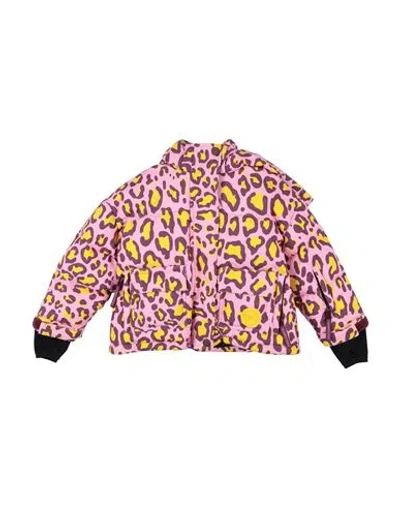 Dolce & Gabbana Babies'  Toddler Girl Puffer Pink Size 5 Polyester, Polyamide, Silicone