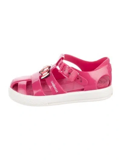 Pre-owned Dolce & Gabbana Babies' Toddler Girl's Rubber Sandals In Pink