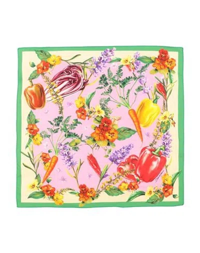 Dolce & Gabbana Babies'  Toddler Girl Scarf Pink Size - Cotton In Gold