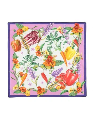 Dolce & Gabbana Babies'  Toddler Girl Scarf Purple Size - Cotton In Multi