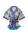 Dolce & Gabbana Toddler Girl Shirt Azure Size 5 Silk In Blue