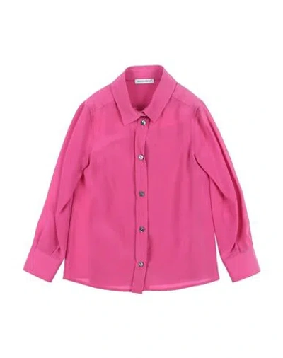 Dolce & Gabbana Babies'  Toddler Girl Shirt Fuchsia Size 5 Silk In Pink