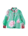 Dolce & Gabbana Toddler Girl Shirt Green Size 5 Silk In Green