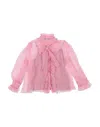 Dolce & Gabbana Toddler Girl Shirt Pink Size 5 Silk In Pink