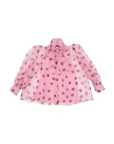 Dolce & Gabbana Babies'  Toddler Girl Shirt Pink Size 7 Silk, Polyester
