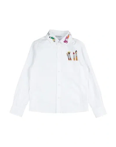 Dolce & Gabbana Babies'  Toddler Girl Shirt White Size 4 Cotton, Elastane