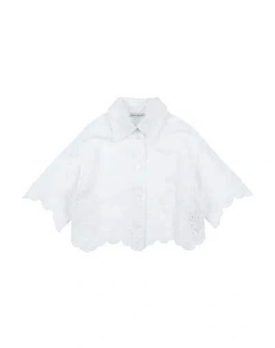 Dolce & Gabbana Babies'  Toddler Girl Shirt White Size 4 Cotton, Polyester