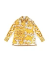Dolce & Gabbana Toddler Girl Shirt Yellow Size 4 Cotton In Yellow