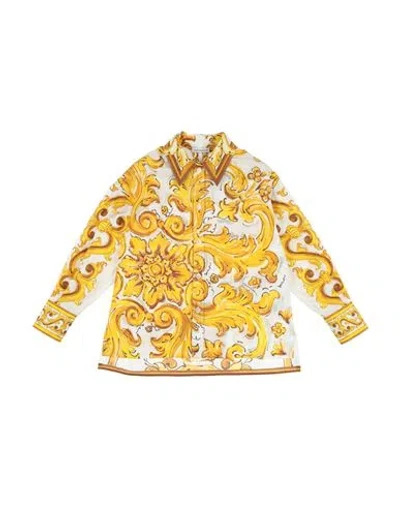Dolce & Gabbana Babies'  Toddler Girl Shirt Yellow Size 4 Cotton