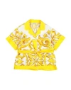 Dolce & Gabbana Toddler Girl Shirt Yellow Size 3 Silk In Yellow