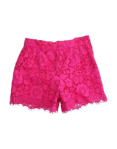 Dolce & Gabbana Babies'  Toddler Girl Shorts & Bermuda Shorts Fuchsia Size 4 Cotton, Viscose, Polyamide In Red