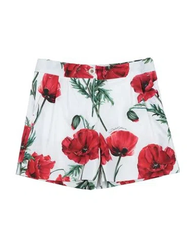 Dolce & Gabbana Babies'  Toddler Girl Shorts & Bermuda Shorts Ivory Size 5 Cotton In White