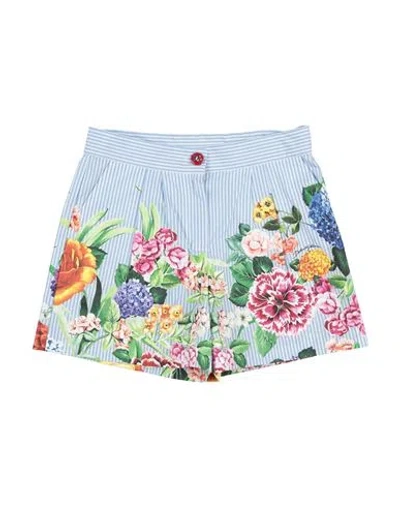 Dolce & Gabbana Babies'  Toddler Girl Shorts & Bermuda Shorts Light Blue Size 4 Cotton In Multi