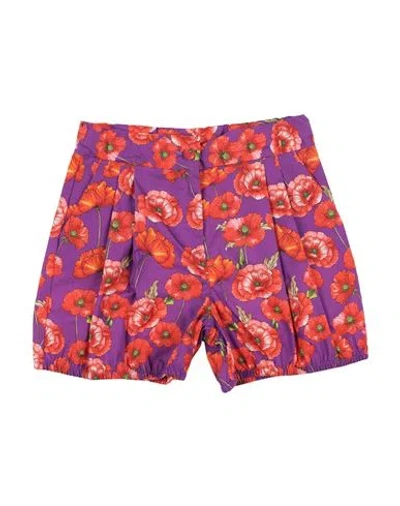 Dolce & Gabbana Babies'  Toddler Girl Shorts & Bermuda Shorts Mauve Size 7 Cotton In Purple