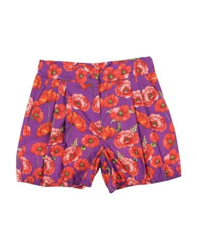 Dolce & Gabbana Babies'  Toddler Girl Shorts & Bermuda Shorts Mauve Size 5 Cotton In Purple