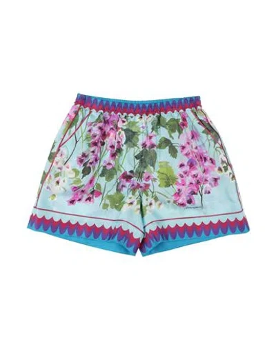 Dolce & Gabbana Babies'  Toddler Girl Shorts & Bermuda Shorts Sky Blue Size 6 Silk In Multi