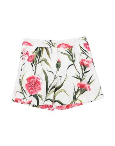 Dolce & Gabbana Babies'  Toddler Girl Shorts & Bermuda Shorts White Size 7 Cotton