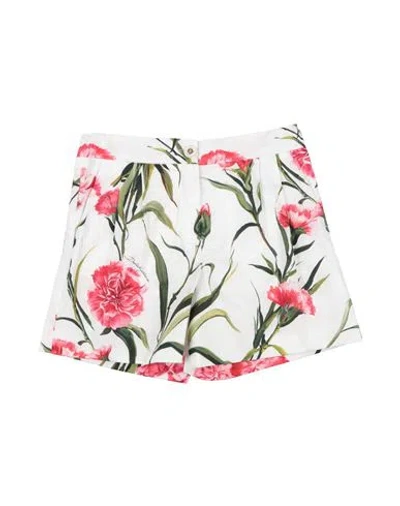 Dolce & Gabbana Babies'  Toddler Girl Shorts & Bermuda Shorts White Size 4 Cotton