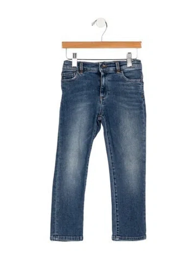 Pre-owned Dolce & Gabbana Babies' Toddler Girl's Skinny Leg Jeans In Blue