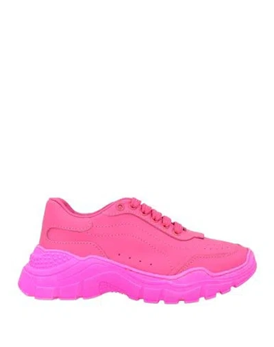 Dolce & Gabbana Babies'  Toddler Girl Sneakers Fuchsia Size 10c Calfskin In Pink