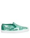 Dolce & Gabbana Toddler Girl Sneakers Green Size 10c Calfskin In Green