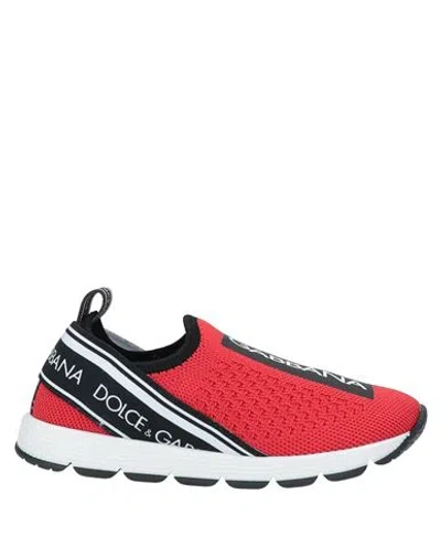 Dolce & Gabbana Babies'  Toddler Girl Sneakers Red Size 10c Textile Fibers