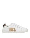 Dolce & Gabbana Toddler Girl Sneakers White Size 10c Leather In White