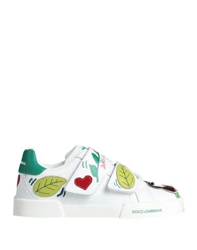 Dolce & Gabbana Babies'  Toddler Girl Sneakers White Size 9.5c Calfskin