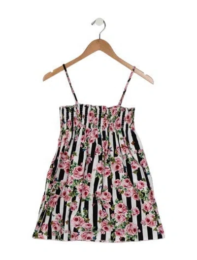 Pre-owned Dolce & Gabbana Babies' Toddler Girl's Striped Dress In Pink