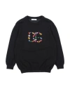 Dolce & Gabbana Toddler Girl Sweater Black Size 5 Virgin Wool, Natural Stone, Aluminum In Black