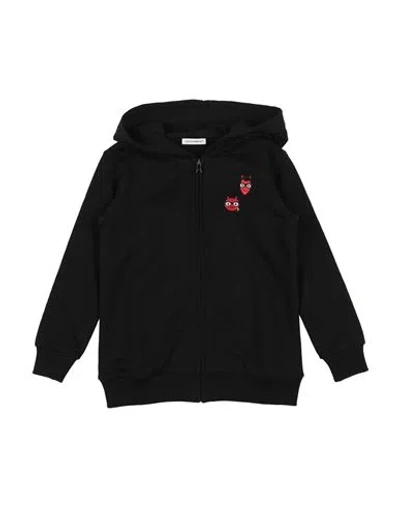 Dolce & Gabbana Babies'  Toddler Girl Sweatshirt Black Size 4 Cotton, Viscose, Polyamide, Polyester