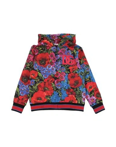 Dolce & Gabbana Babies'  Toddler Girl Sweatshirt Black Size 7 Cotton, Polyester, Viscose, Elastane