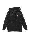 DOLCE & GABBANA DOLCE & GABBANA TODDLER GIRL SWEATSHIRT BLACK SIZE 7 COTTON, ELASTANE, GLASS, BRONZE