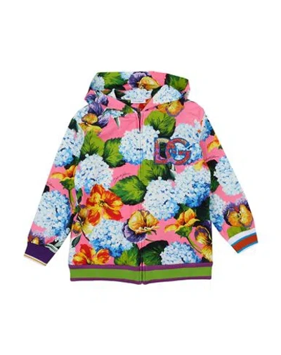 Dolce & Gabbana Babies'  Toddler Girl Sweatshirt Fuchsia Size 3 Cotton, Elastane In Pink