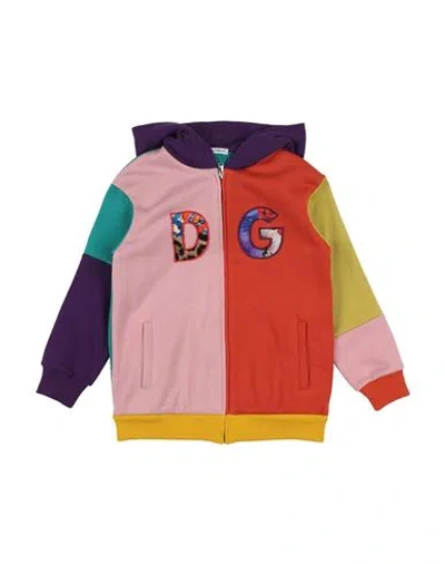 Dolce & Gabbana Babies'  Toddler Girl Sweatshirt Pink Size 4 Cotton, Polyester, Viscose