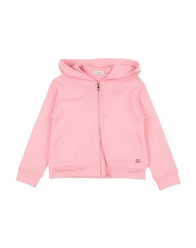 Dolce & Gabbana Babies'  Toddler Girl Sweatshirt Pink Size 5 Cotton, Brass