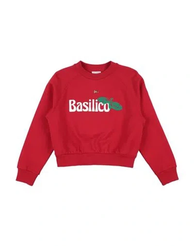 Dolce & Gabbana Babies'  Toddler Girl Sweatshirt Red Size 7 Cotton, Elastane, Zamak