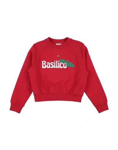 Dolce & Gabbana Babies'  Toddler Girl Sweatshirt Red Size 4 Cotton, Elastane, Zamak